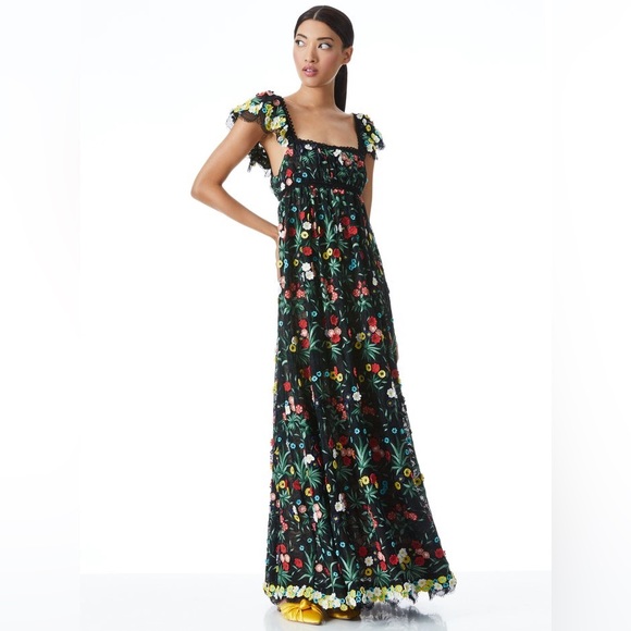 ALICE + OLIVIA - MCKENNA EMBELLISHED EMPIRE WAIST GOWN - NWT - Picture 5 of 6